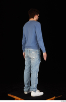  Hamza blue jeans blue sweatshirt dressed standing white sneakers whole body 0006.jpg